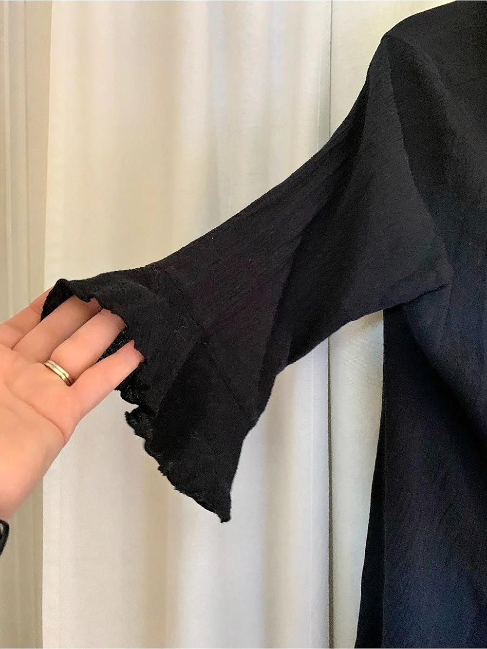 bryn WALKER Black Ruffle Duster Small - Picture 6 of 10